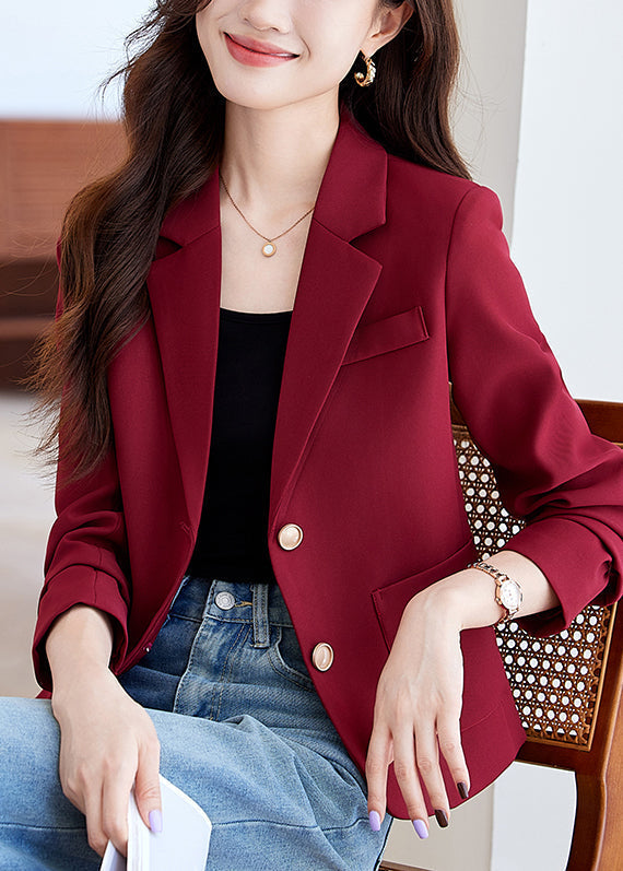 Fashion Mulberry Silm Fit With Pockets Short Jacket Spring YJ018