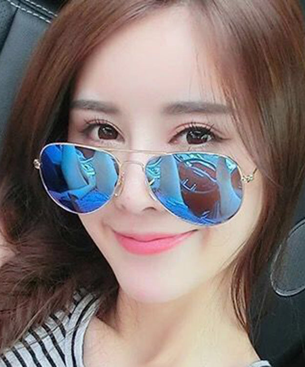 Fashion Purple Polarized Metal Sunglasses For Women XS1041