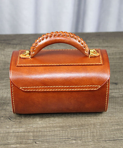 Style Brown Leather Fashion Versatile Calf Doctor Bag French
