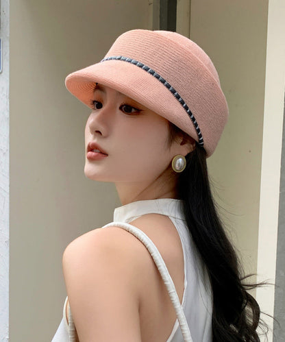 Sun Hat Knit Yellow Thin Breathable Fashion