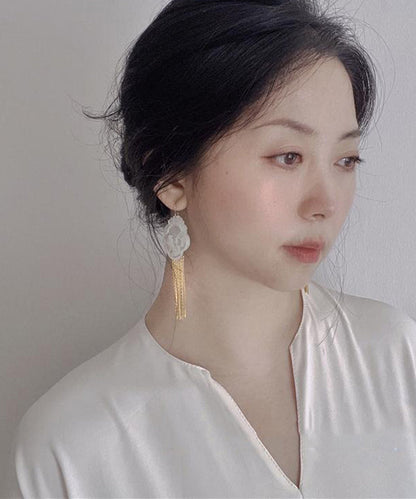 Tassel Gold Sterling Magpie Silver Fine Drop Shell Overgild