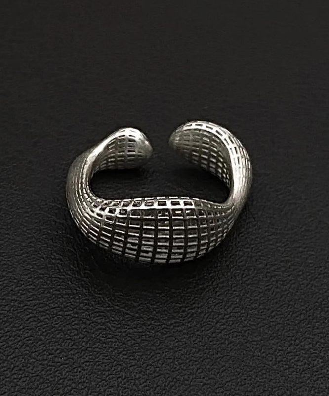 Fine Silk Sterling Silver Hollow Out Rings QJ012