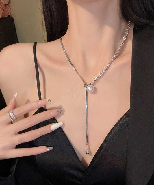 Pull Pearl Silver Sterling Patchwork Silk Fine Broken