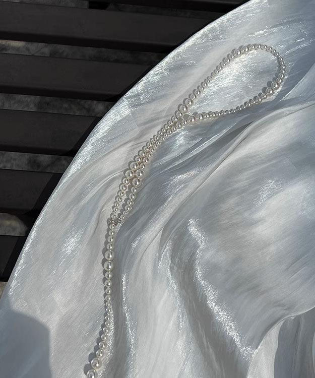 Fine White Copper Alloy Pearl Beading Necklace YA004