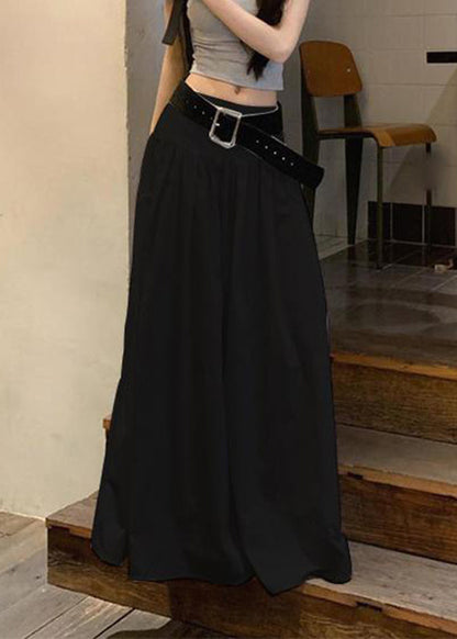 Waist White Solid Fine Skirts Cotton High Summer