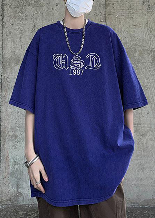 T Neck Half Black Print Sleeve Men O French Cotton Shirt