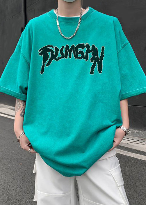 Letter Oversized Cotton T Shirts Rose Summer Belle French Mens