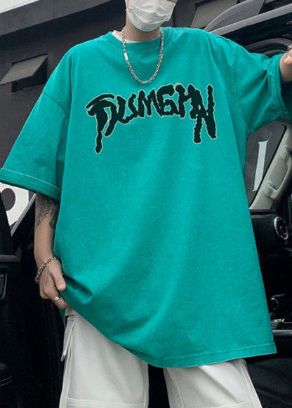 Letter Oversized Cotton T Shirts Rose Summer Belle French Mens