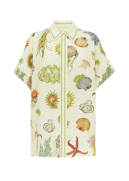 Apricot Two Shirts Shorts Collar And Set Pan Italian Peter Pieces