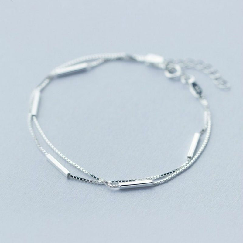 Segment Sterling Bar Bracelet 925 Silver