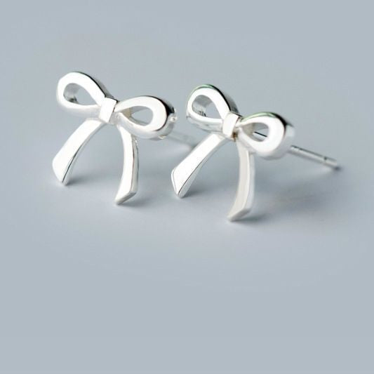 Sterling Bow Silver 925 Earring
