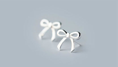 Sterling Bow Silver 925 Earring