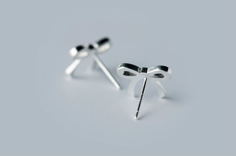 Sterling Bow Silver 925 Earring