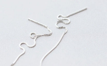 Leaf 925 Drop Silver Sterling Earring