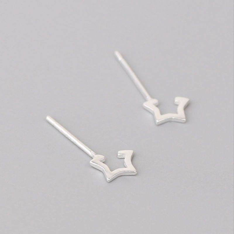 Earring Star Sterling Open 925 Silver