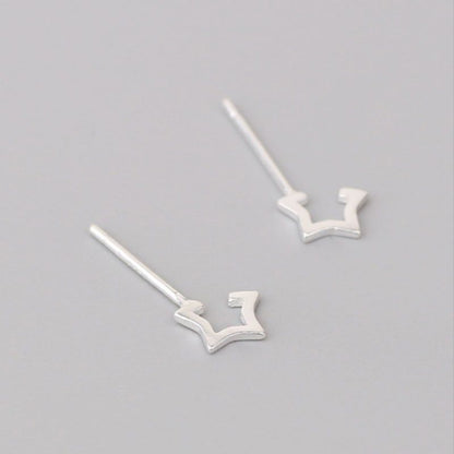 Earring Star Sterling Open 925 Silver