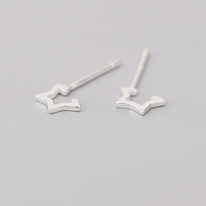 Earring Star Sterling Open 925 Silver