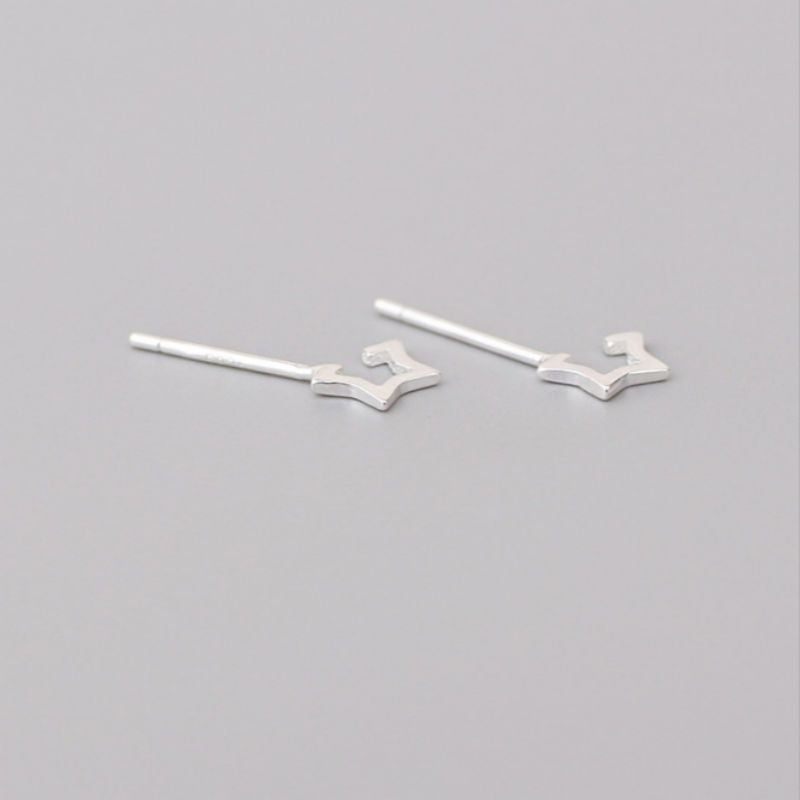 Earring Star Sterling Open 925 Silver