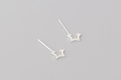 Earring Star Sterling Open 925 Silver