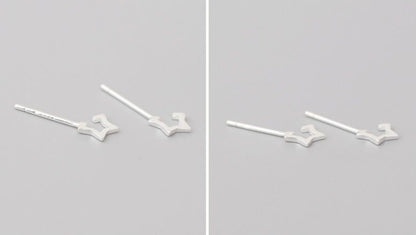 Earring Star Sterling Open 925 Silver