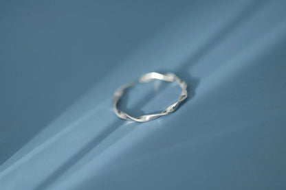 Silver Twisted Sterling Ring