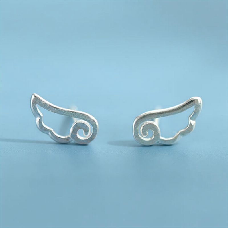 Silver Sterling Wings Earring