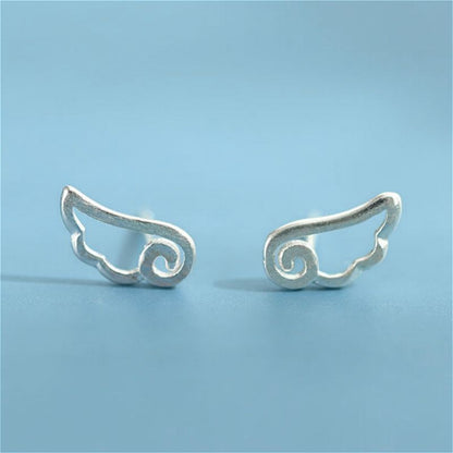 Silver Sterling Wings Earring