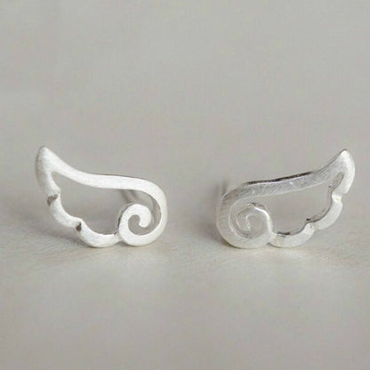 Silver Sterling Wings Earring