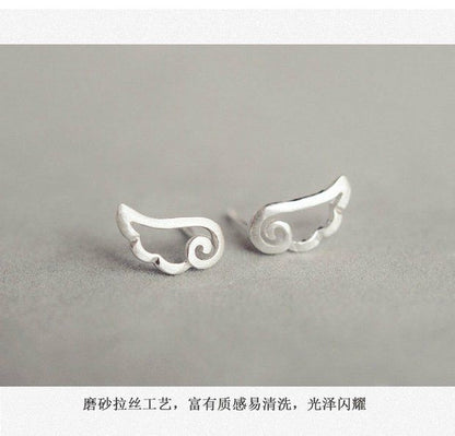 Silver Sterling Wings Earring