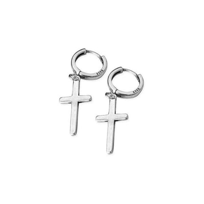 Dangle Silver Cross Earring Sterling