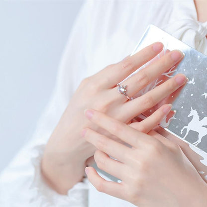 Ring Silver Open Sterling Unicorn