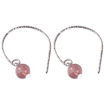 Faux Earring Sterling Crystal Silver Dangle