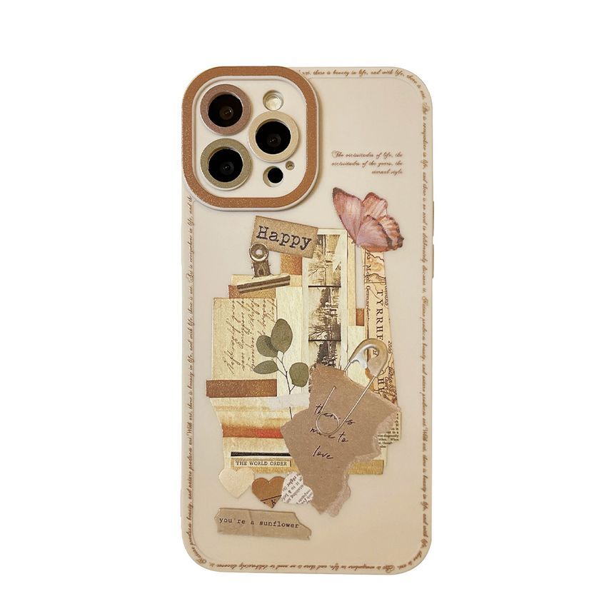 Case Phone Retro Print