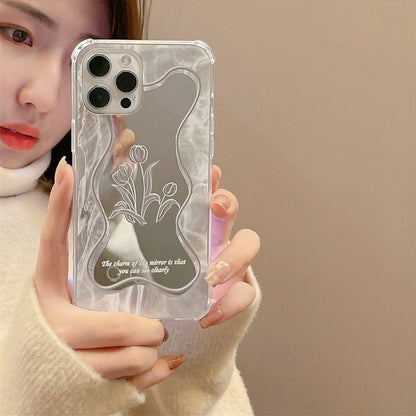 Mirrored Flower Phone Case