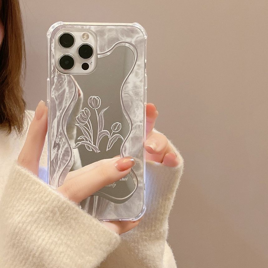 Mirrored Flower Phone Case