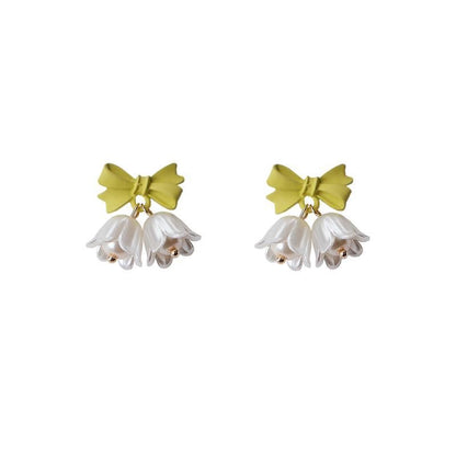 Alloy Earring Flower Bow
