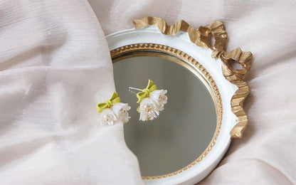 Alloy Earring Flower Bow