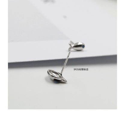 Stud Cat Earring Asymmetrical Fish