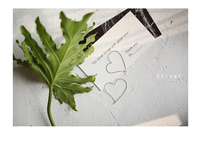 Heart Hoop Earring Silver Sterling