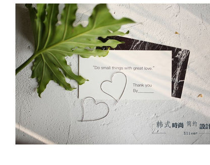 Heart Hoop Earring Silver Sterling