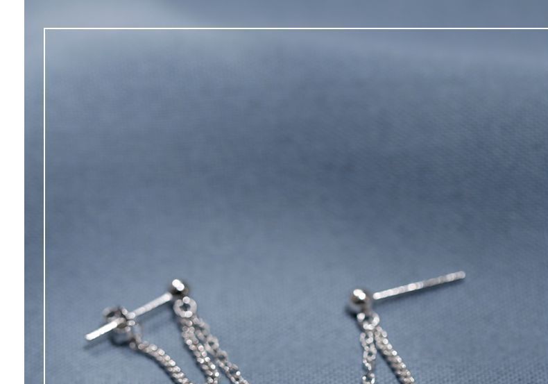 Sterling Drop Silver Earring Cross