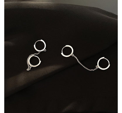 Piercing Earring Hoop Double