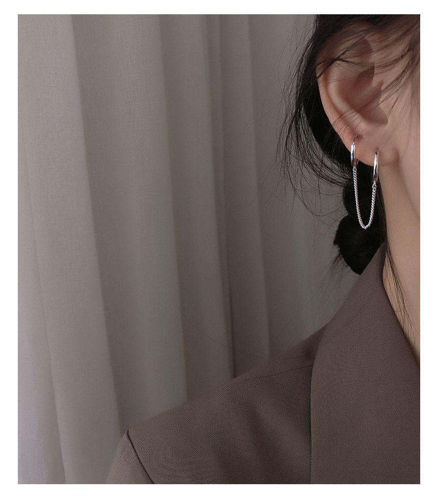 Piercing Earring Hoop Double