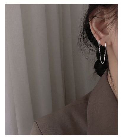 Piercing Earring Hoop Double