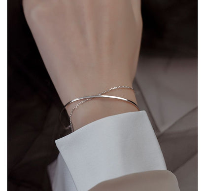 Bracelet Layered Silver Sterling