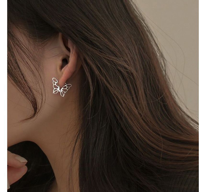 Sterling Silver Earring Butterfly