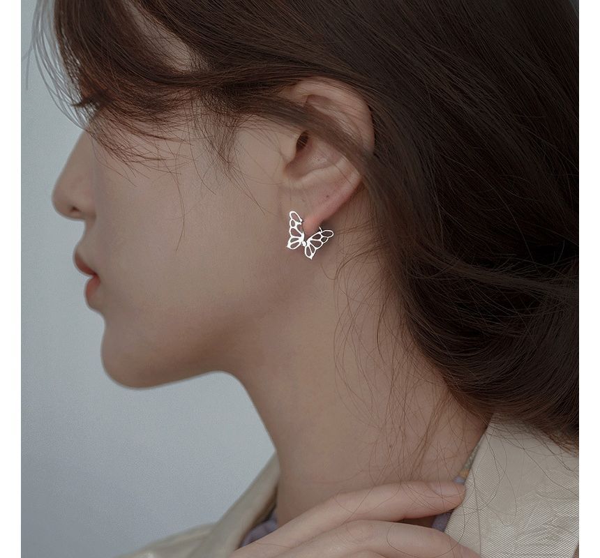 Sterling Silver Earring Butterfly