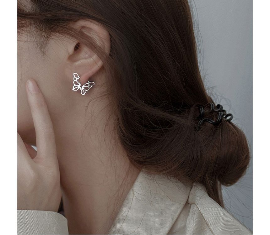 Sterling Silver Earring Butterfly