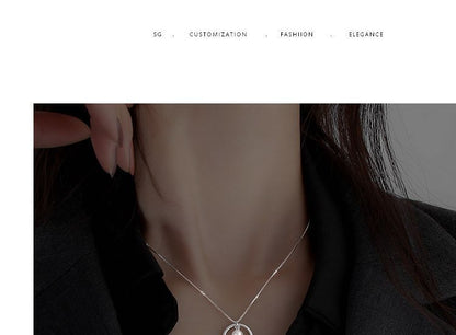 Necklace Sterling Pearl Faux Silver