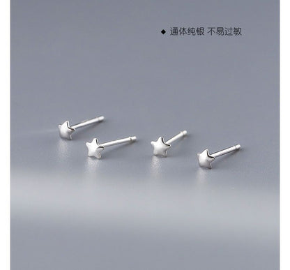 Sterling Star Earring Stud Silver